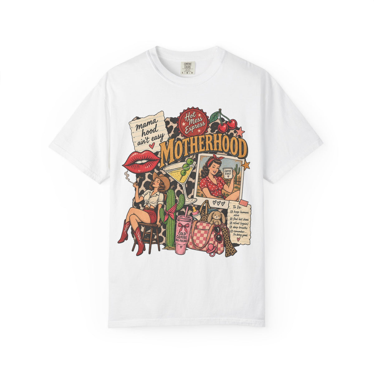 Western Collage Motherhood Shirt