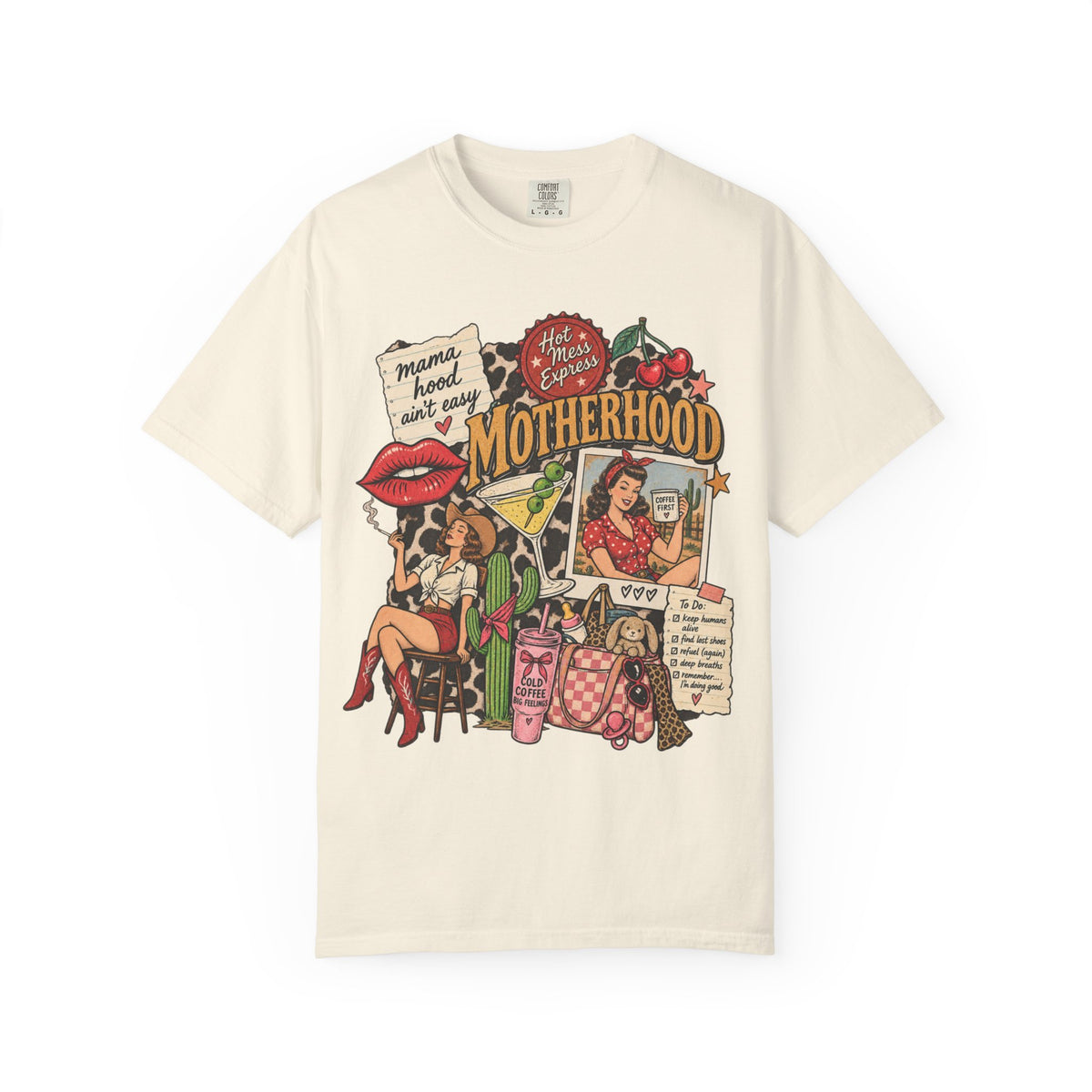 Western Collage Motherhood Shirt
