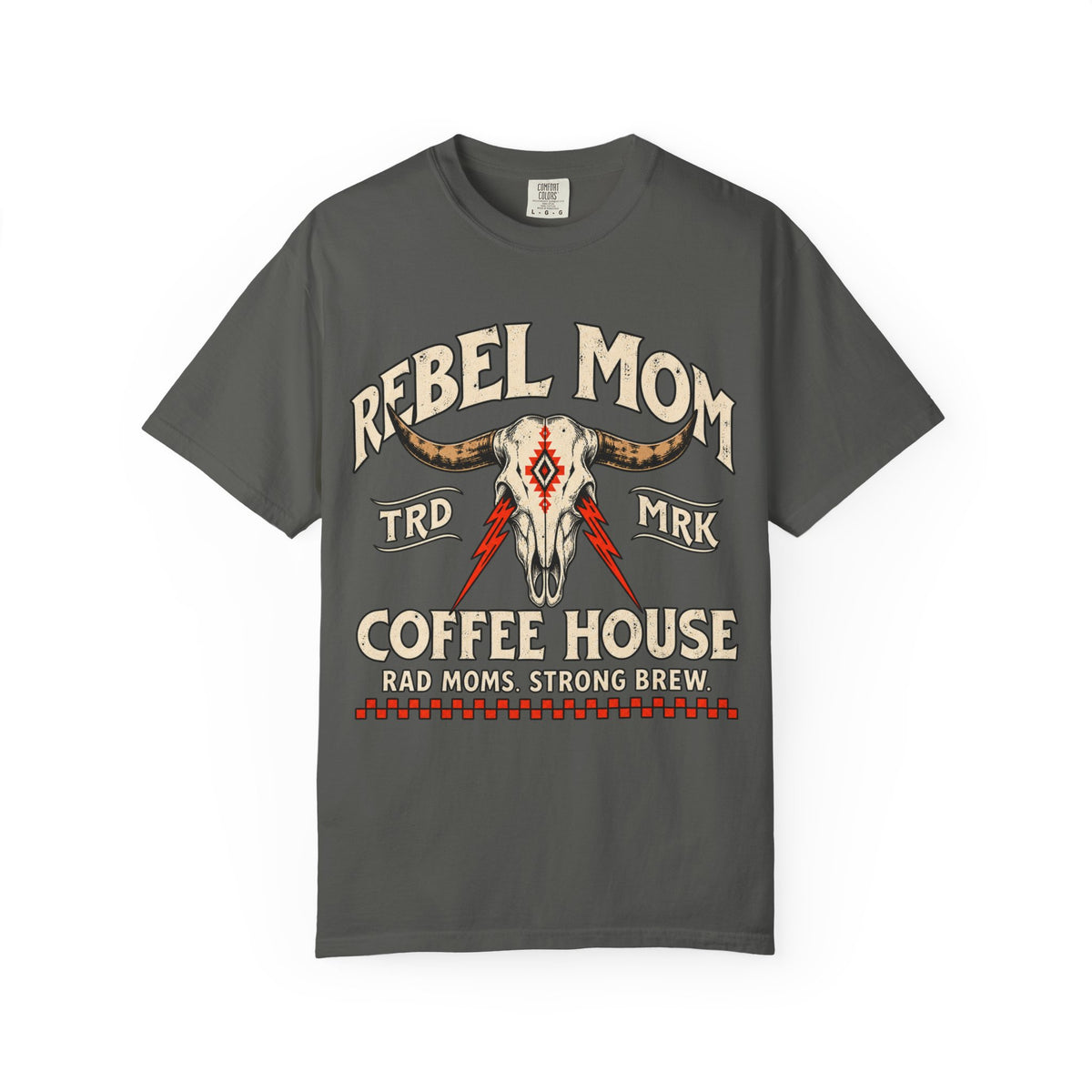 Rebel Mom Cow Skull Shirt