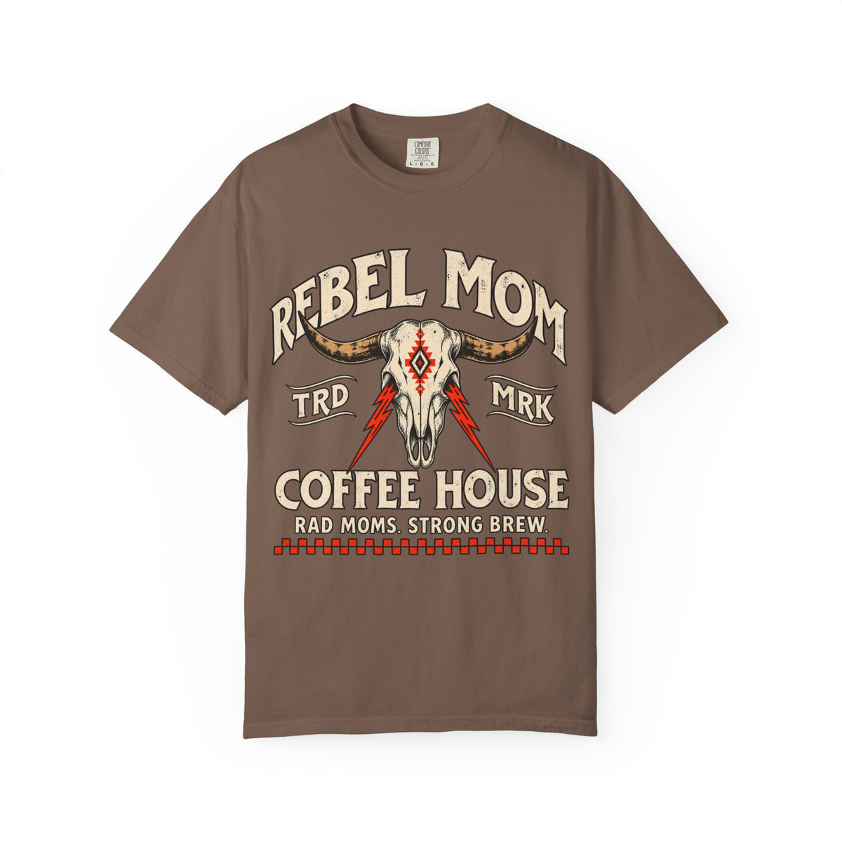Rebel Mom Cow Skull Shirt