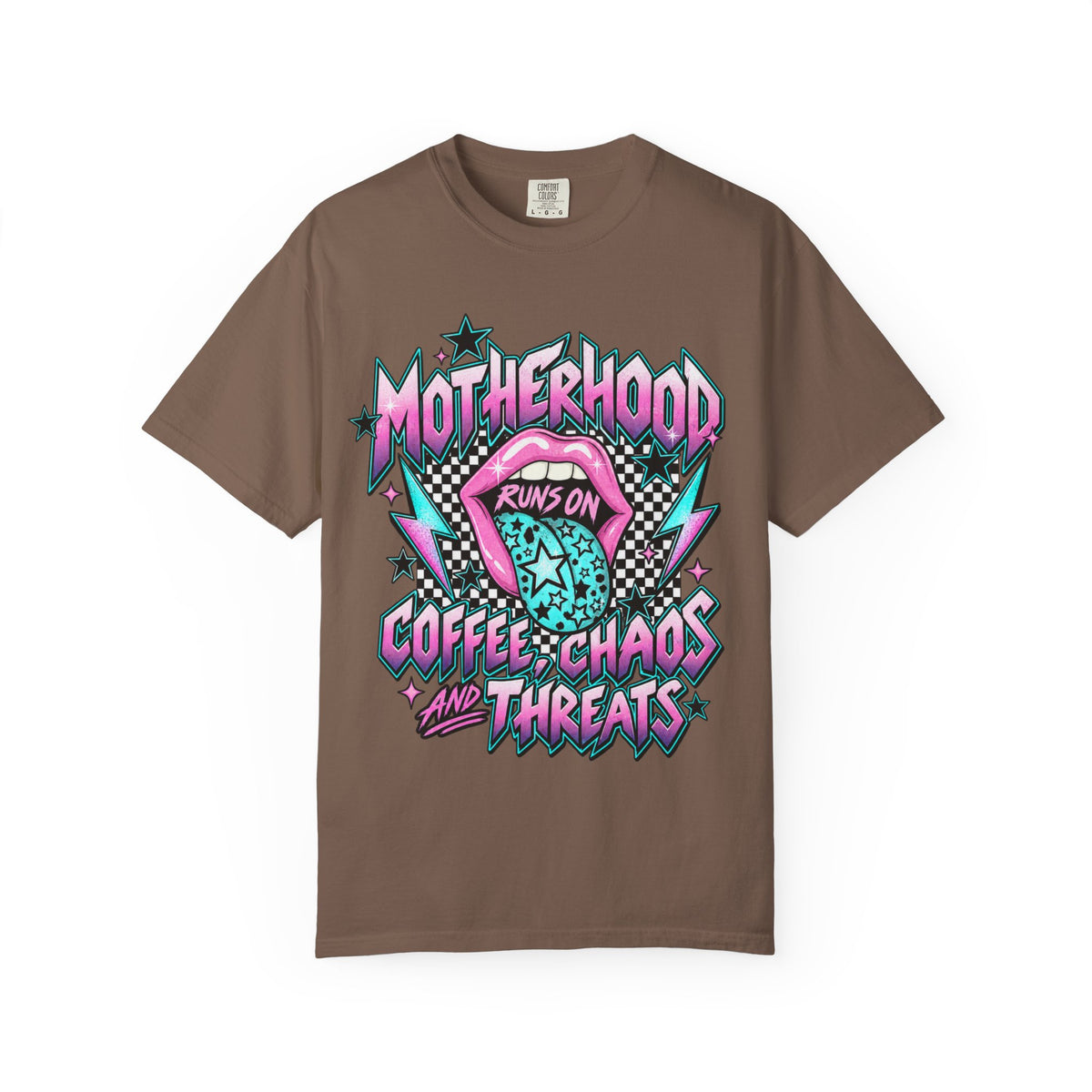 Motherhood Retro Mouth Runs On Shirt
