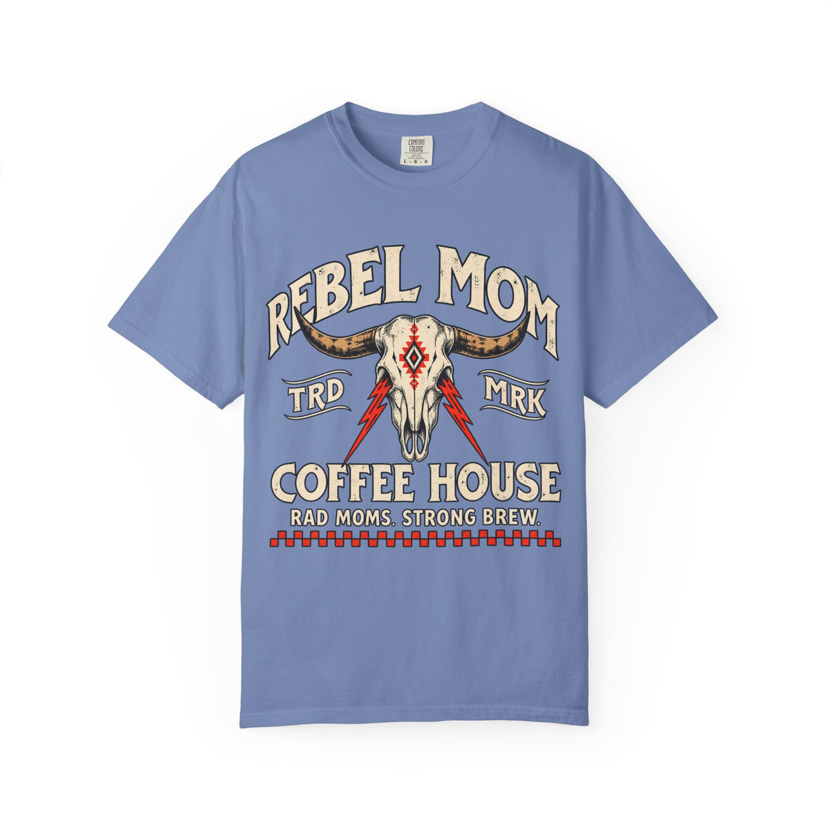 Rebel Mom Cow Skull Shirt