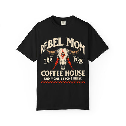 Rebel Mom Cow Skull Shirt
