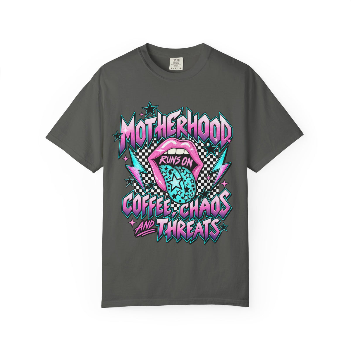 Motherhood Retro Mouth Runs On Shirt