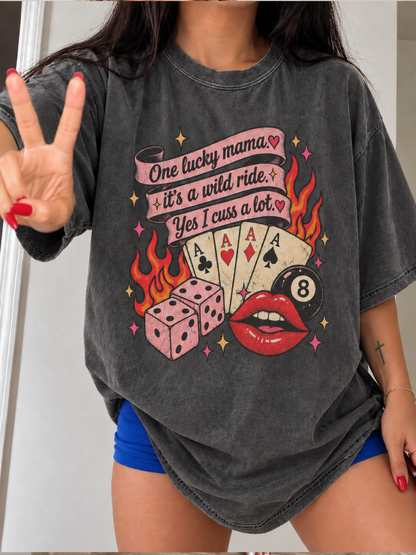 Lucky Mom Cuss a Lot Shirt