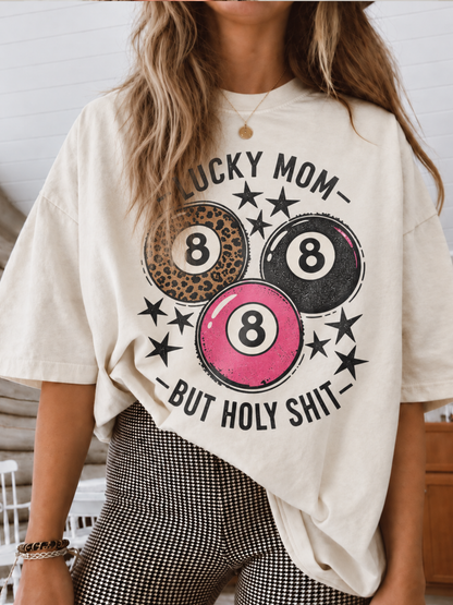 8 Ball Lucky Mom Shirt