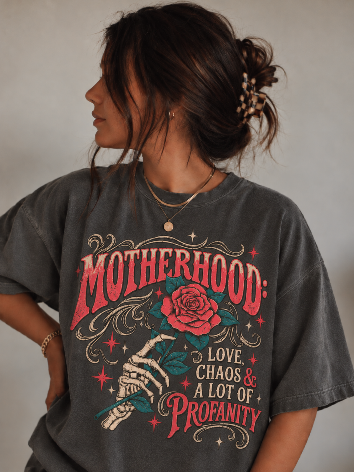 Skull Hand Love Profanity Shirt